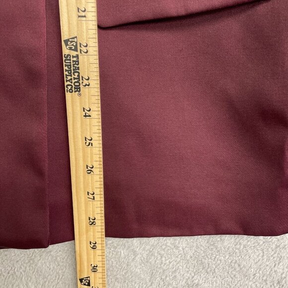 NEW Women’s XS Structured Satin Blazer Burgundy A New Day i1663 - Picture 5 of 10